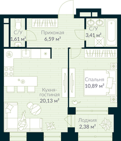 33,3 м², 1-комнатная квартира 3 890 000 ₽ - изображение 63