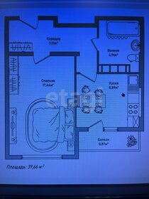 Квартира 39,7 м², 1-комнатная - изображение 1