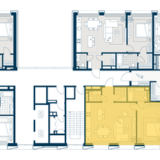 Квартира 66,4 м², 2-комнатная - изображение 2