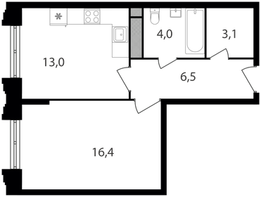 46 м², 1-комнатная квартира 15 450 000 ₽ - изображение 33