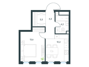 35,7 м², 1-комнатная квартира 17 123 152 ₽ - изображение 11