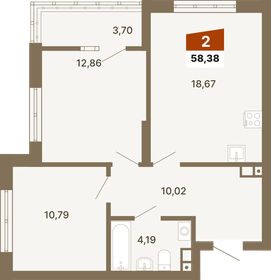 63,1 м², 2-комнатная квартира 8 840 000 ₽ - изображение 17