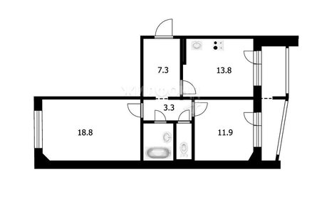 Квартира 60,2 м², 2-комнатная - изображение 1