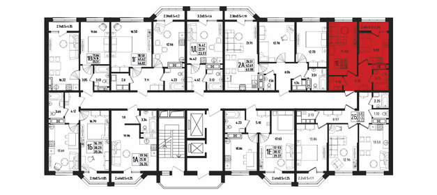 33,2 м², 1-комнатная квартира 2 700 000 ₽ - изображение 118