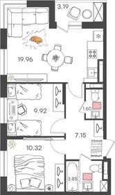 55,9 м², 3-комнатная квартира 5 701 800 ₽ - изображение 14