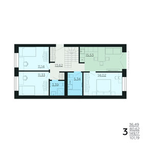Квартира 149,2 м², 3-комнатная - изображение 1