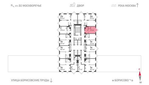 21,5 м², квартира-студия 11 289 521 ₽ - изображение 43