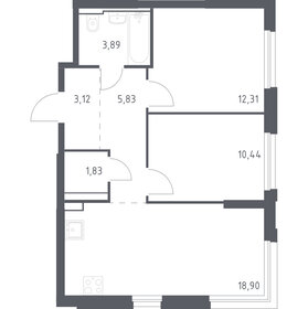 55 м², 2-комнатная квартира 17 000 000 ₽ - изображение 67