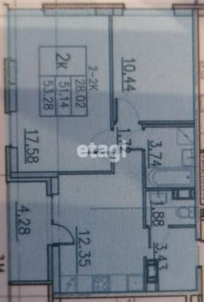 50,1 м², 2-комнатная квартира 11 450 000 ₽ - изображение 28