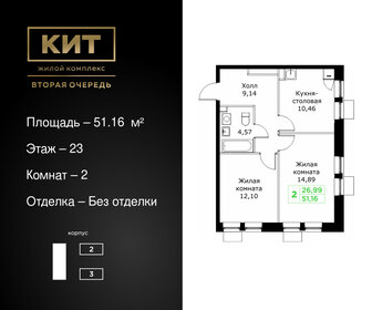 53,3 м², 2-комнатная квартира 12 812 147 ₽ - изображение 38