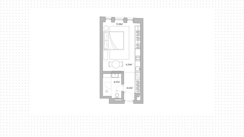 29,6 м², апартаменты-студия 29 000 000 ₽ - изображение 77