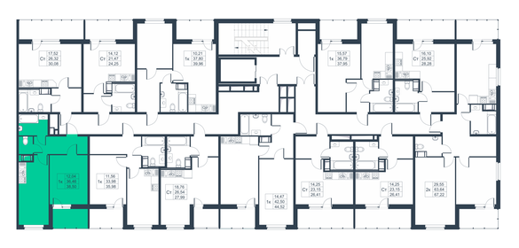 Квартира 38,5 м², 1-комнатная - изображение 2