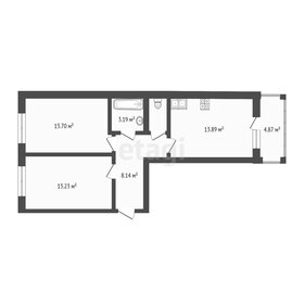 Квартира 54,8 м², 2-комнатная - изображение 1