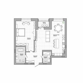 Квартира 108,2 м², 2-комнатная - изображение 1