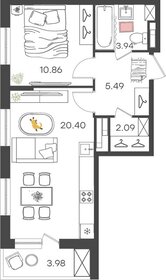 45,3 м², 2-комнатная квартира 4 849 000 ₽ - изображение 35