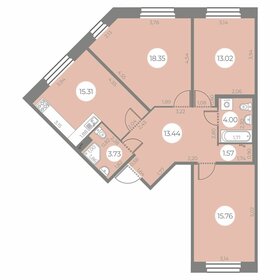 Квартира 85,2 м², 3-комнатная - изображение 1