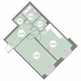 Квартира 47,8 м², 1-комнатная - изображение 1