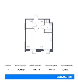 38,6 м², 1-комнатные апартаменты 8 323 641 ₽ - изображение 22