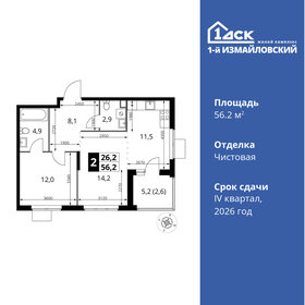 60 м², 2-комнатные апартаменты 19 500 000 ₽ - изображение 64