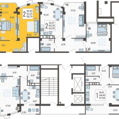 Квартира 56,8 м², 2-комнатная - изображение 2