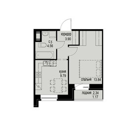 32,7 м², квартира-студия 9 485 900 ₽ - изображение 8