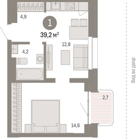 58 м², 1-комнатная квартира 9 500 000 ₽ - изображение 1