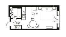 28,2 м², апартаменты-студия 10 293 000 ₽ - изображение 25