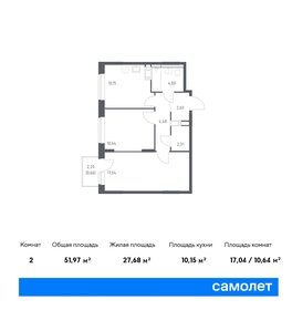 52,8 м², 2-комнатная квартира 11 542 871 ₽ - изображение 23