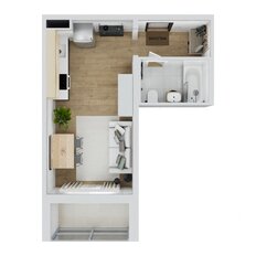 Квартира 26,4 м², студия - изображение 2