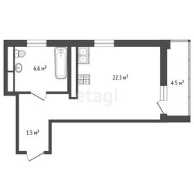 Квартира 35,5 м², студия - изображение 1