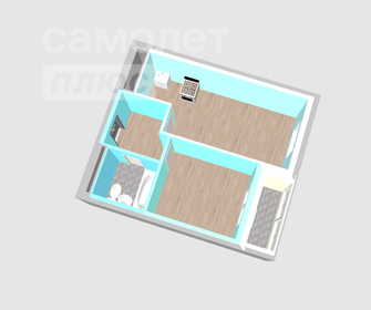 Квартира 35,9 м², 2-комнатная - изображение 2