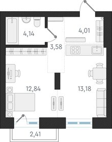 40,9 м², 1-комнатная квартира 7 100 000 ₽ - изображение 68