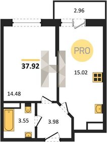 Квартира 37,9 м², 1-комнатная - изображение 1