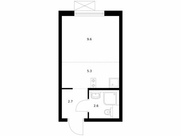 Квартира 20,2 м², студия - изображение 1