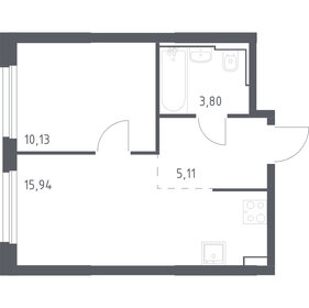 34,8 м², 1-комнатная квартира 8 250 000 ₽ - изображение 55