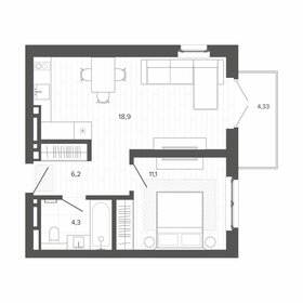 49,2 м², квартира-студия 7 680 000 ₽ - изображение 152