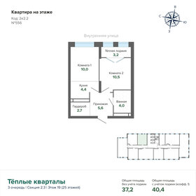 40,4 м², 1-комнатная квартира 6 966 684 ₽ - изображение 2