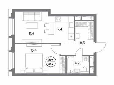 45,2 м², 1-комнатная квартира 22 193 200 ₽ - изображение 32