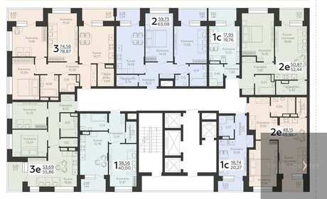 Квартира 78,9 м², 3-комнатная - изображение 2