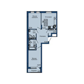 70,5 м², 2-комнатная квартира 10 900 000 ₽ - изображение 73