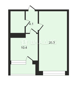 Квартира 44,4 м², 1-комнатная - изображение 1