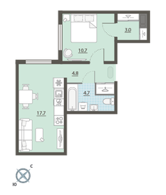 41 м², 1-комнатная квартира 4 799 000 ₽ - изображение 66