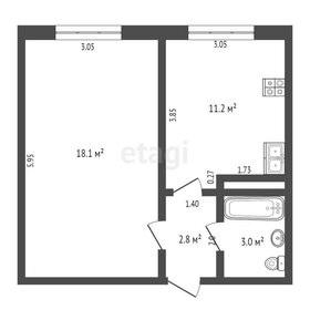 Квартира 35,1 м², 1-комнатная - изображение 5