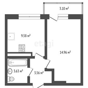 29,6 м², 1-комнатная квартира 1 680 000 ₽ - изображение 66