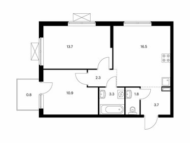 47,3 м², 2-комнатная квартира 6 300 000 ₽ - изображение 1