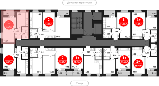 35,7 м², 1-комнатная квартира 5 169 250 ₽ - изображение 35