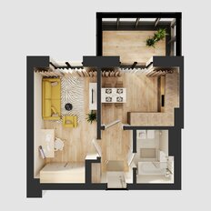 Квартира 38,1 м², 1-комнатная - изображение 4