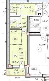 Квартира 36,4 м², 1-комнатная - изображение 2