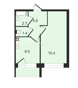 37,4 м², 1-комнатная квартира 5 390 000 ₽ - изображение 21