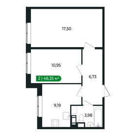 49,2 м², 2-комнатная квартира 7 200 000 ₽ - изображение 70